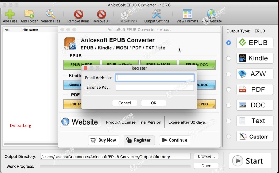 convert epub to pdf for mac free